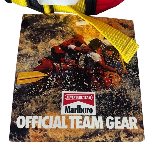 VINTAGE 90s NOS Deadstock Marlboro Adventure Team 5 Panel Strapback Hat Cap - Picture 6 of 10